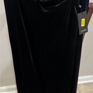 Jones New York Luxurious Black Velvet Trousers
